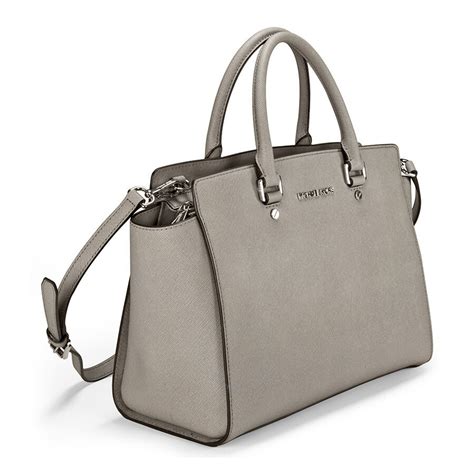 michael kors selma large top zip satchel pearl gray|MICHAEL Michael Kors Selma Large Top Zip Satchel .